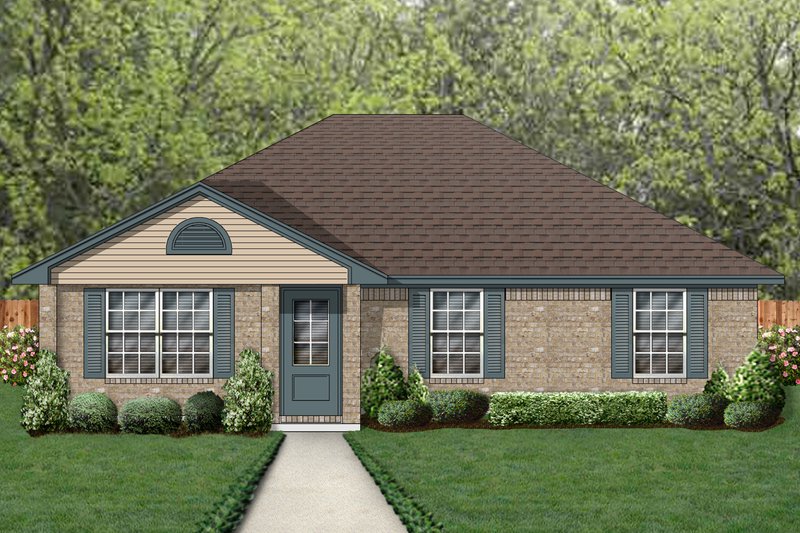 House Blueprint - Traditional Exterior - Front Elevation Plan #84-576