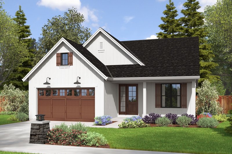 House Design - Farmhouse Exterior - Front Elevation Plan #48-1068