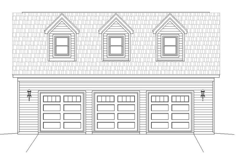 Architectural House Design - Exterior - Front Elevation 3 for Country House Plan #932-183, 1 bath
