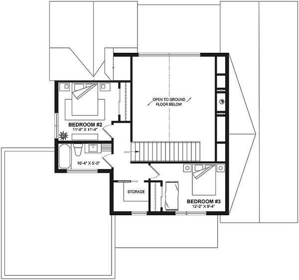Home Plan - Farmhouse Floor Plan - Upper Floor Plan #23-2781