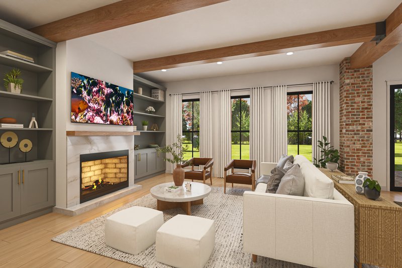 House Design - Interior - Family Room for Traditional House Plan #430-383 - 5 bed, 4.5 bath