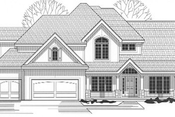 Exterior - Front Elevation for Traditional House Plan #67-768 - 4 bed, 4.5 bath