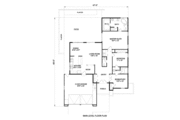 Adobe / Southwestern Style House Plan - 3 Beds 2.5 Baths 1597 Sq/Ft Plan #116-292 
