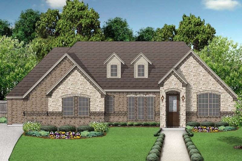 Architectural House Design - Traditional Exterior - Front Elevation Plan #84-594