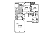 Mediterranean Style House Plan - 3 Beds 2 Baths 2275 Sq/Ft Plan #45-349 