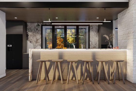 Interior - Kitchen for Modern House Plan #923-432 - 4 bed, 5.5 bath