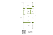 Contemporary Style House Plan - 2 Beds 2 Baths 800 Sq/Ft Plan #1106-42 