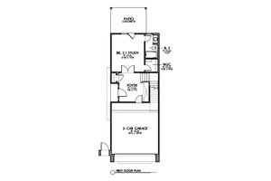 Floor Plan - Lower Floor for Mediterranean House Plan #449-19 - 3 bed, 3.5 bath