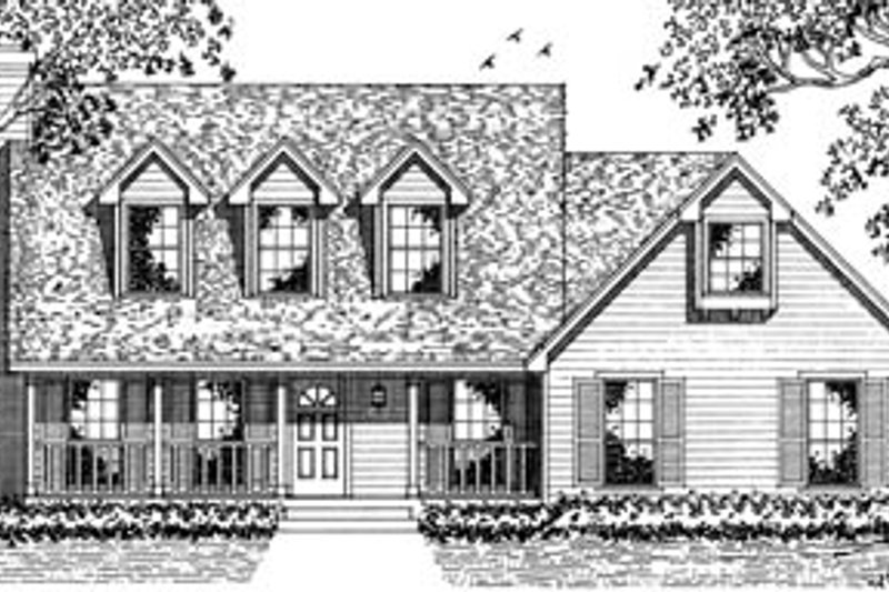 Country Style House Plan - 3 Beds 2.5 Baths 1692 Sq/Ft Plan #42-119