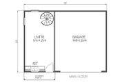 Modern Style House Plan - 1 Beds 1 Baths 791 Sq/Ft Plan #423-58 