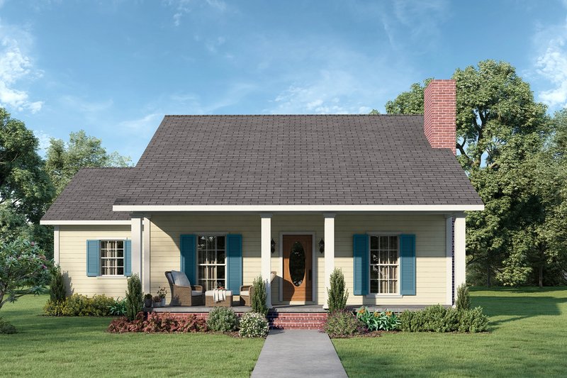 Dream House Plan - Farmhouse Exterior - Front Elevation Plan #44-119