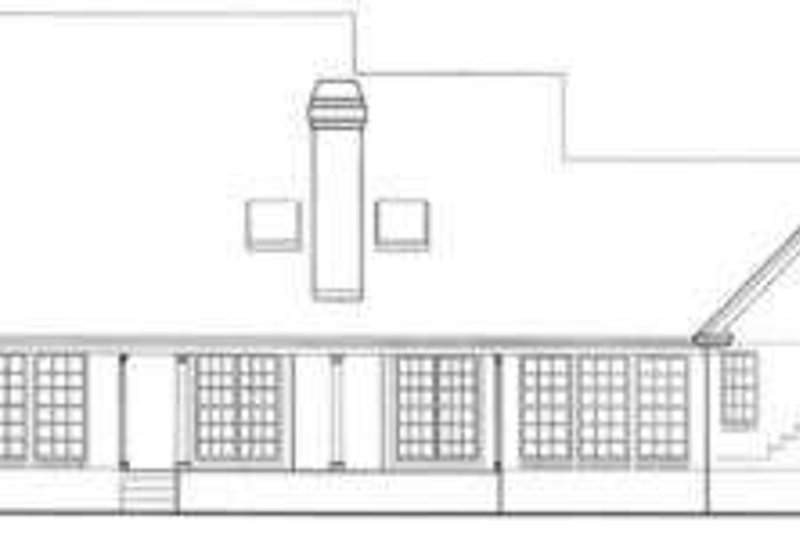 Dream House Plan - Exterior - Rear Elevation for European House Plan #406-187 - 3 bed, 2 bath