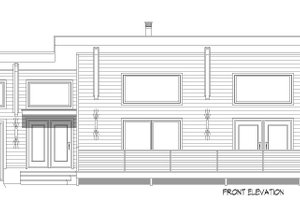 Exterior - Front Elevation 5 for Contemporary House Plan #932-1287 - 2 bed, 2.5 bath