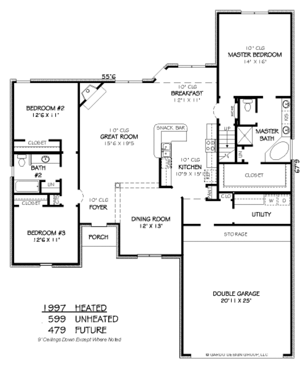 Traditional Floor Plan - Main Floor Plan #424-378