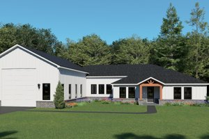 House Plan Design - Farmhouse Exterior - Front Elevation Plan #932-1385