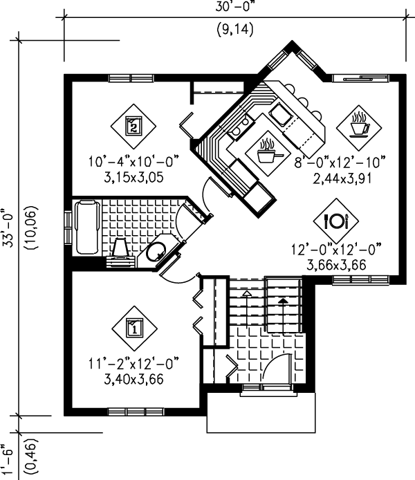 Dream House Plan - Floor Plan - Main Floor Plan #25-1032