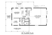 Barndominium Style House Plan - 4 Beds 2 Baths 1895 Sq/Ft Plan #1064-434 Floor 