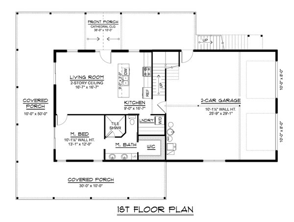 Barndominium Floor Plan - Main Floor Plan #1064-434