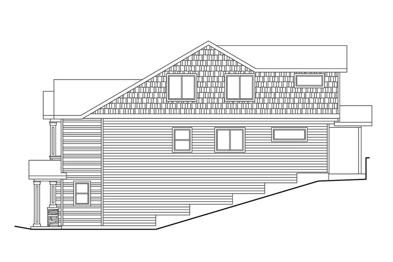 Home Plan - Exterior - Other Elevation 1 for Craftsman House Plan #124-1473 - 6 bed, 4.5 bath