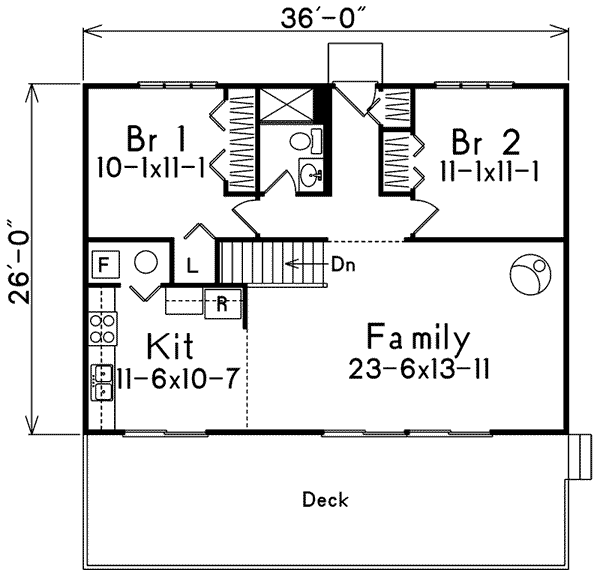 Modern Floor Plan - Main Floor Plan #57-497