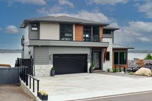 House Blueprint - Contemporary Exterior - Front Elevation Plan #1070-265