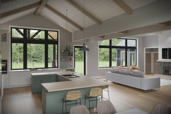 Interior - Kitchen for Colonial House Plan #1089-41 - 3 bed, 3.5 bath