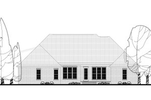 Exterior - Rear Elevation for European House Plan #430-137 - 4 bed, 2 bath