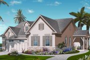 Mediterranean Style House Plan - 3 Beds 2 Baths 2104 Sq/Ft Plan #23-2218 