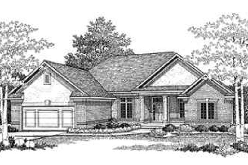 Dream House Plan - Traditional Exterior - Front Elevation Plan #70-336