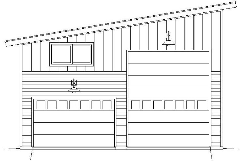 Home Plan - Exterior - Front Elevation 3 for Contemporary House Plan #932-32, 0 bath