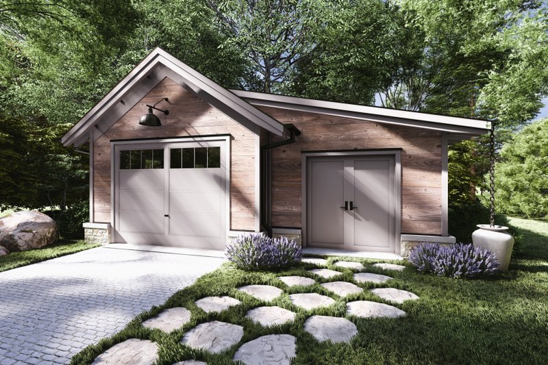 Craftsman Style House Plan - 0 Beds 0.5 Baths 600 Sq/Ft Plan #1094-21