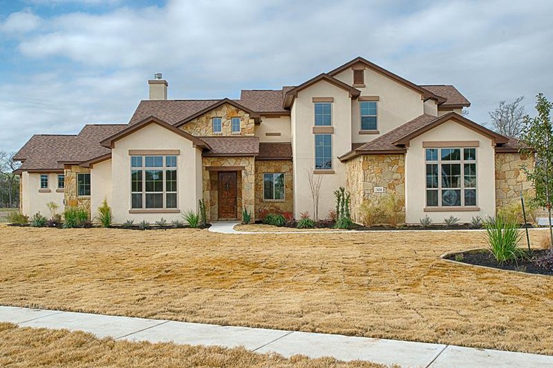 Architectural House Design - Exterior - Front Elevation 4 for Mediterranean House Plan #80-141 - 4 bed, 4 bath