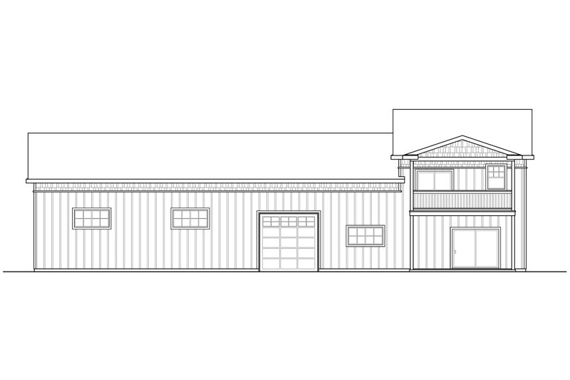 Dream House Plan - Exterior - Rear Elevation for Country House Plan #124-1178 - 1 bed, 1 bath