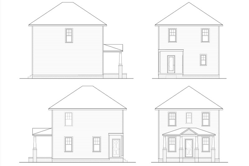 Home Plan - Exterior - Other Elevation for Prairie House Plan #936-44 - 3 bed, 2.5 bath