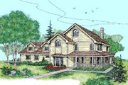 Country Style House Plan - 5 Beds 3 Baths 3743 Sq/Ft Plan #60-417 