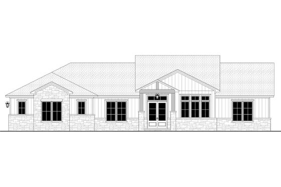 Exterior - Front Elevation 4 for Farmhouse House Plan #430-273 - 3 bed, 2.5 bath