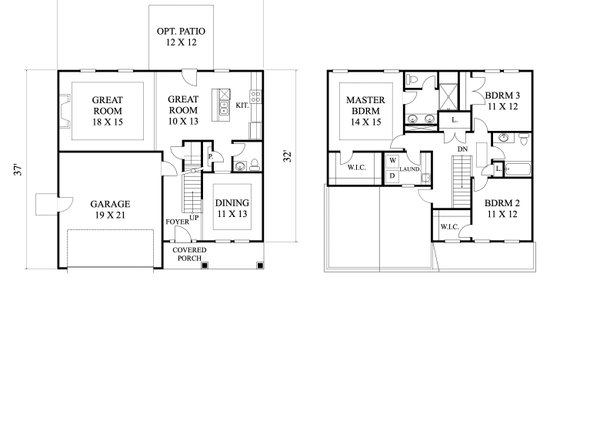 Traditional Floor Plan - Main Floor Plan #1053-80