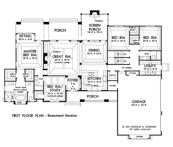 House Blueprint - Craftsman Floor Plan - Other Floor Plan #929-24