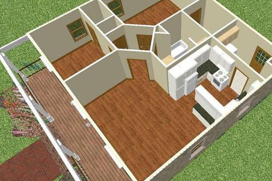 Interior - Other for Country House Plan #44-158 - 2 bed, 1 bath