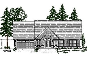 Craftsman Exterior - Front Elevation Plan #487-2
