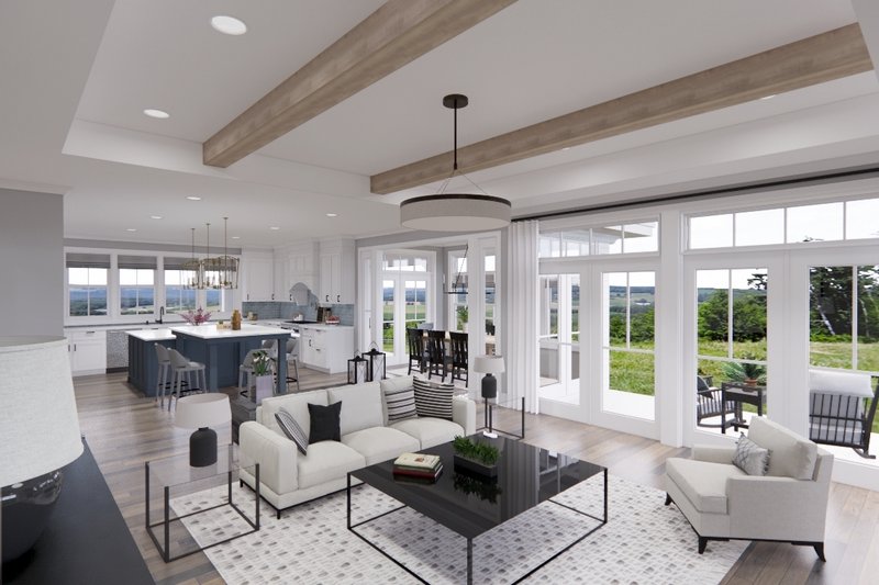 Dream House Plan - Interior - Family Room 1 for Farmhouse House Plan #51-1564 - 4 bed, 3.5 bath