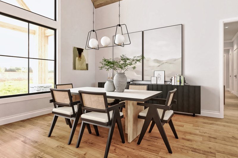 House Design - Interior - Dining Room for Farmhouse House Plan #119-472 - 3 bed, 3.5 bath