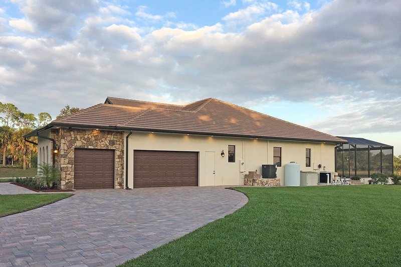 Architectural House Design - Mediterranean Exterior - Rear Elevation Plan #938-90