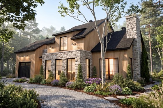 Exterior - Front Elevation 3 for Country House Plan #23-2805 - 4 bed, 2.5 bath