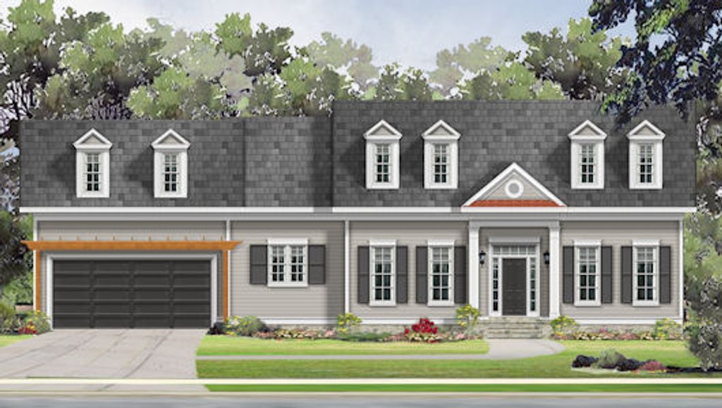 Exterior - Front Elevation 2 for Bungalow House Plan #424-380 - 3 bed, 2.5 bath