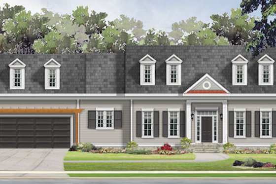 Exterior - Front Elevation for Bungalow House Plan #424-380 - 3 bed, 2.5 bath