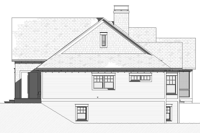 Home Plan - Exterior - Other Elevation for Cottage House Plan #901-139 - 3 bed, 2.5 bath