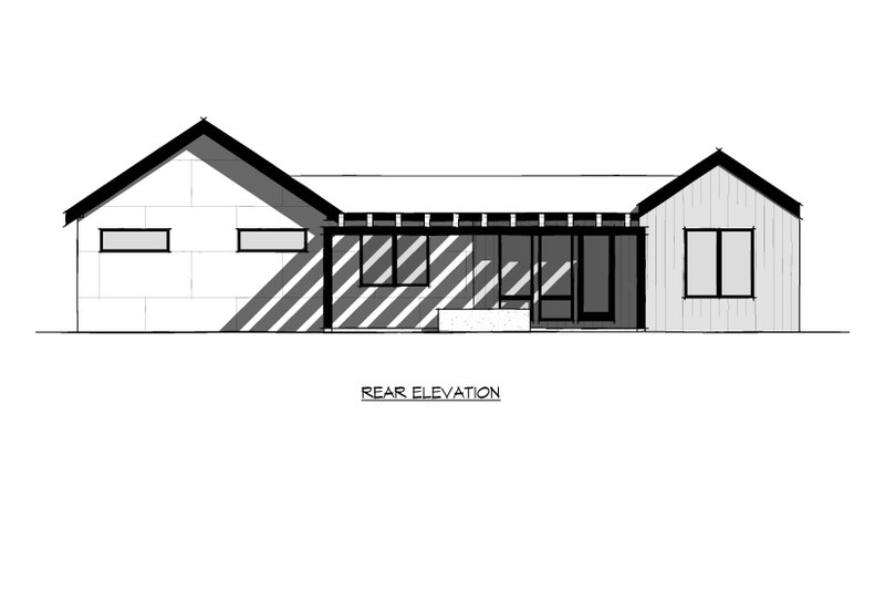 Dream House Plan - Exterior - Rear Elevation 2 for European House Plan #1066-299 - 2 bed, 2 bath