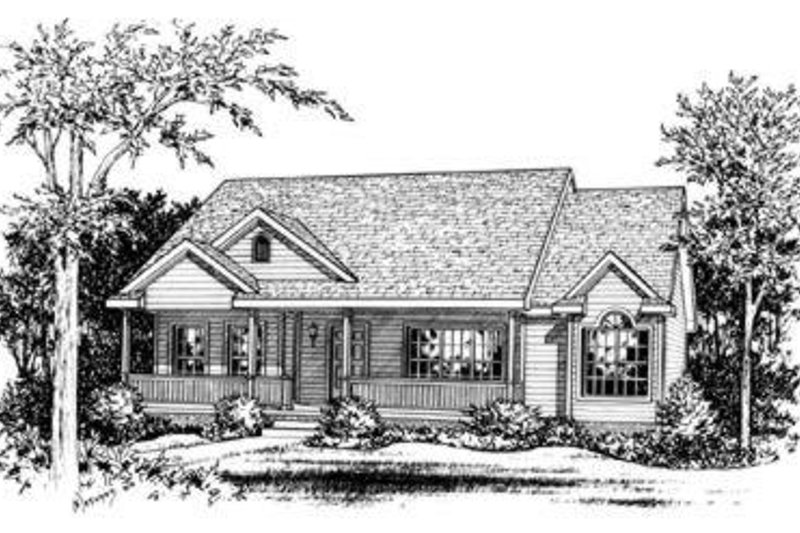 Dream House Plan - Traditional Exterior - Front Elevation Plan #20-422