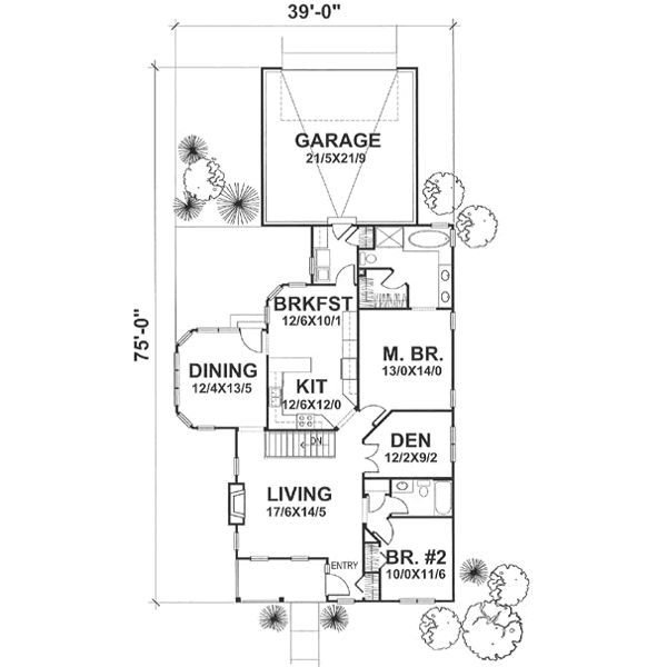 Traditional Floor Plan - Main Floor Plan #50-116